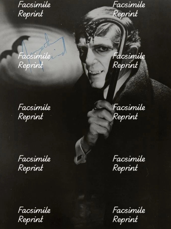 JONATHAN FRID DARK SHADOWS FACSIMILE SIGNED PHOTO 8"X11".