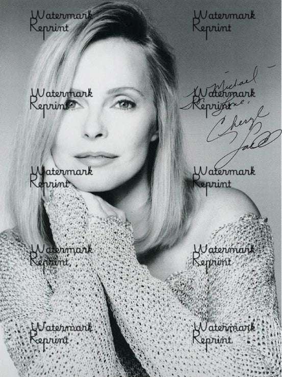 CHERYL LADD AMERICAN ACTRESS SINGER SIGNED VINTAGE B/W GLOSSY PHOTO 8"X11".#1