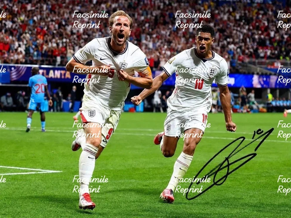 HARRY KANE ENGLAND SOCCER FIFA 2026 FACSIMILE SIGNED GLOSSY PHOTO 8"X11". #1