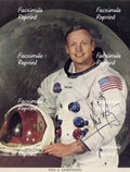ASTRONAUT NEIL ARMSTRONG SPACE FACSIMILE  REPRINT SIGNED PHOTO 8"X11".#1