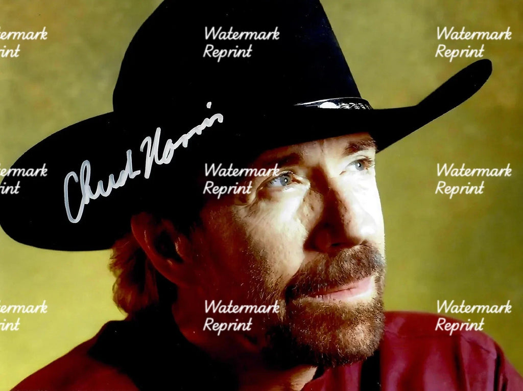 CHUCK NORRIS AMERICAN MARTIAL ARTIST & ACTOR SIGNED GLOSSY PHOTO 8"X11". #8