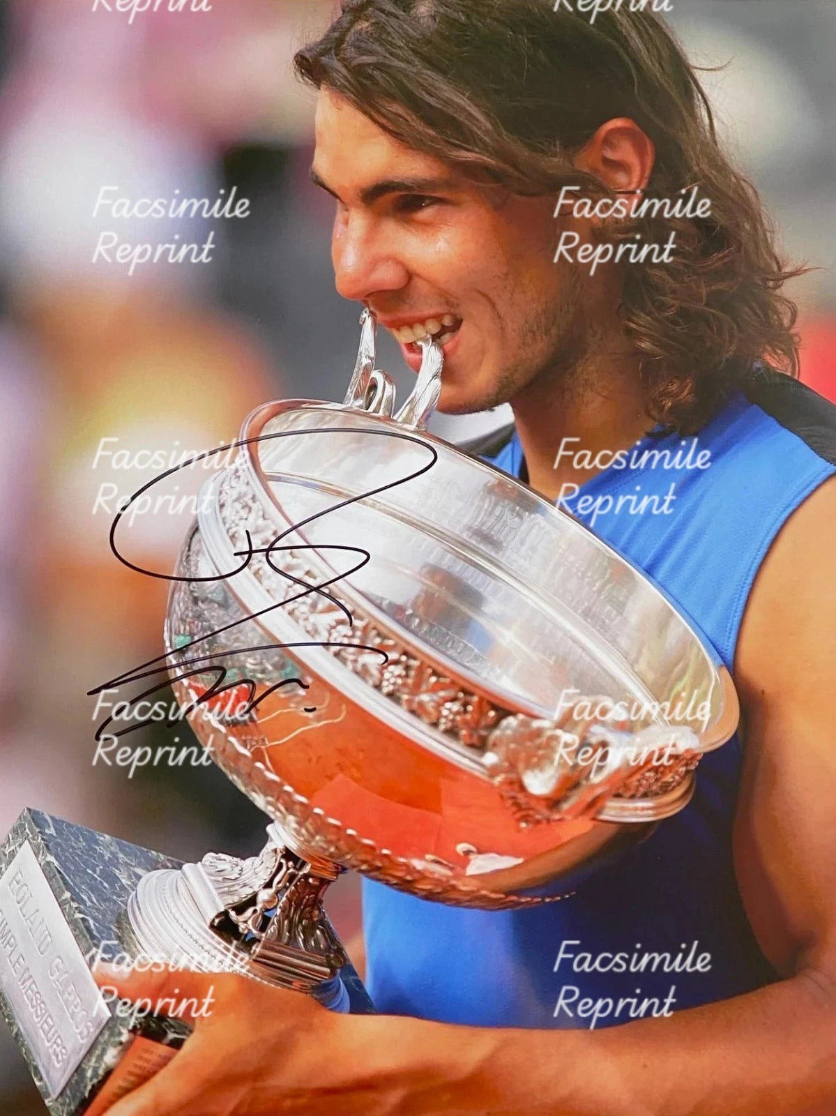 RAFAEL NADAL TENNIS FACSIMILE SIGNED REPRINT PHOTO 8"X11". #10