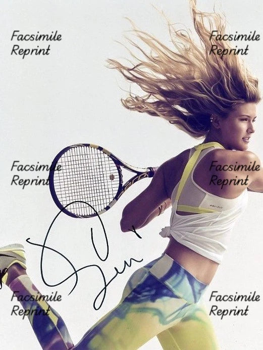 EUGENIE BOUCHARD FORMER TENNIS PLAYER CANADA FACSIMILE SIGNED PHOTO 8"X11".#2
