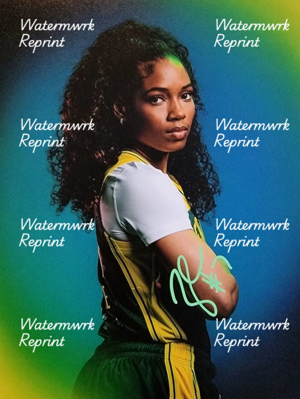 ZIA COOKE WNBA BASKETBALL SIGNED GLOSSY PHOTO 8"X11". #2
