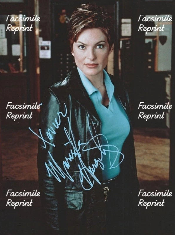 MARISKA HARGITAY AMERICAN ACTRESS PHILANTHROPIST FACSIMILE SIGNED PHOTO 8"X11"#6