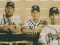 GREG MADDUX ,JOHN SMOLTZ & TOM GALVINE ATLANTA BRAVES SIGNED PHOTO 11"X8". #2
