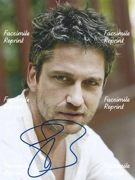 GERARD BUTLER SCOTISH ACTOR FACSIMILE SIGNED PHOTO 8"X11".