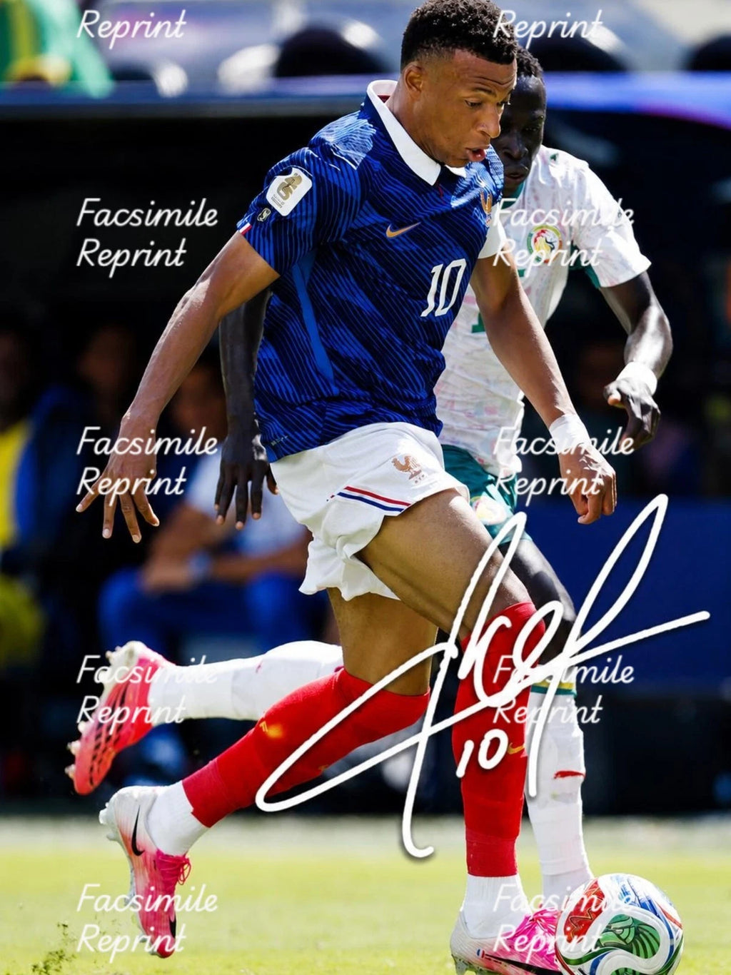 KYLIAN MBAPPE FRANCE SOCCER FIFA 2026 FACSIMILE SIGNED GLOSSY PHOTO 8"X11". #9