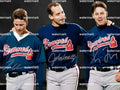 GREG MADDUX ,JOHN SMOLTZ & TOM GALVINE ATLANTA BRAVES SIGNED PHOTO 11"X8". #1