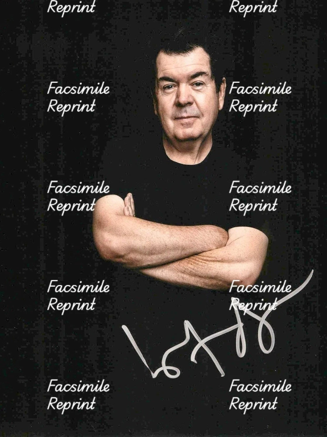 THE CURE LOL TOLHURST ENGLISH ROCK BAND FACSIMILE SIGNED PHOTO 8"X11".#3