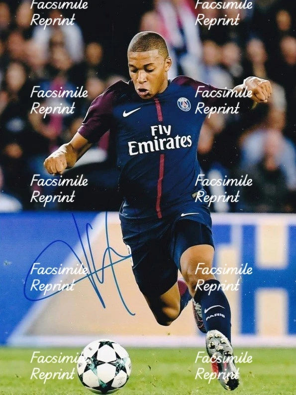 KYLIAN MBAPPE FRANCE SOCCER FIFA 2026 FACSIMILE SIGNED GLOSSY PHOTO 8"X11". #3