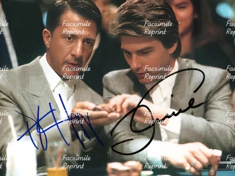 TOM CRUISE & DUSTIN HOFFMAN RAINMAN FACSIMILE DUAL SIGNED PHOTO 8"X11". #1
