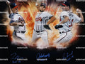 GREG MADDUX ,JOHN SMOLTZ & TOM GALVINE ATLANTA BRAVES SIGNED PHOTO 11"X8". #4
