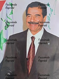 SADDAM HUSSEIN FORMER PRESIDENT IRAQ REPRINT FACSIMILE SIGNED PHOTO 8"X11" #7
