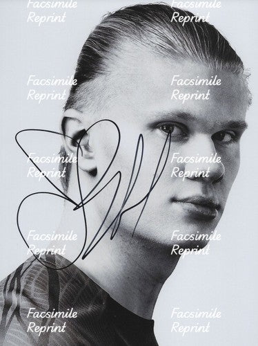 ERLING HAALAND NORWAY 2026 FIFA FOOTBALL FACSIMILE SIGNED PHOTO 8"X11".#1