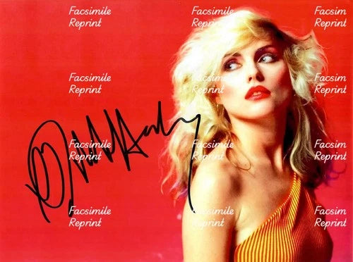 DEBBIE HARRY BLONDIE AMERICAN ROCK BAND FACSIMILE SIGNED PHOTO 8"X11". #4