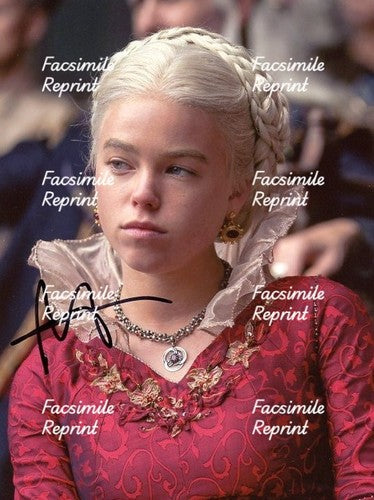MILLY ALCOCK AUSTRALIAN ACTRESS HOUSE OF THE DRAGON SIGNED PHOTO 8"X11".