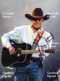 GEORGE STRAIT AMERICAN CONTRY SINGER ACTOR FACSIMILE SIGNED PHOTO 8"X11". #3
