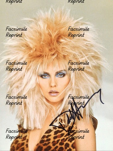 DEBBIE HARRY BLONDIE AMERICAN ROCK BAND FACSIMILE SIGNED PHOTO 8"X11". #6