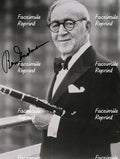 BENNY GOODMAN AMERICAN CLARINETIST FACSIMILE SIGNED PHOTO 8"X11".