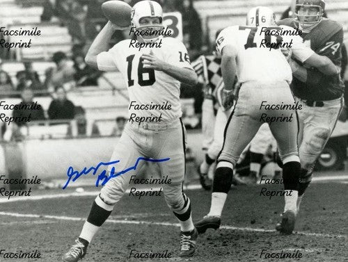 GEORGE BLANDA BASEBALL PLAYER FACSIMILE SIGNED PHOTO 8"x11".