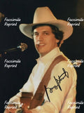 GEORGE STRAIT AMERICAN CONTRY SINGER ACTOR FACSIMILE SIGNED PHOTO 8"X11". #1