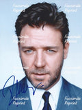 RUSSELL CROWE NEW ZEALAND ACTOR  FACSIMILE SIGNED 8"X11" PHOTO. #2