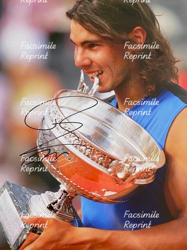 RAFAEL NADAL TENNIS FACSIMILE SIGNED REPRINT PHOTO 8"X11". #10