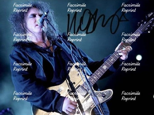 THE CURE ROBERT SMITH ENGLISH ROCK BAND FACSIMILE SIGNED PHOTO 8"X11".#1
