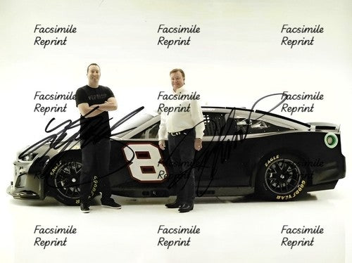 KYLE BUSCH & RICHARD CHILDRESS RALLY DRIVER NASCAR FACSIMILE SIGNED 8"X11".#18