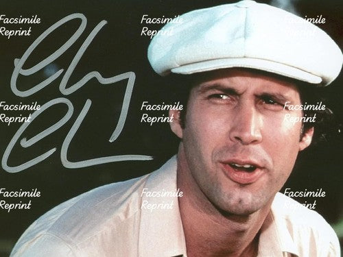 CHEVY CHASE AMERICAN ACTOR COMEDIAN FACSIMILE SIGNED GLOSSY  PHOTO 8"X11".#2