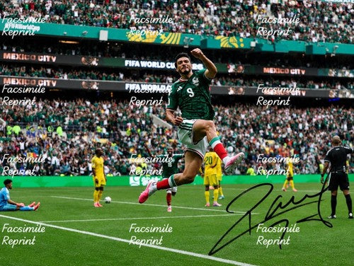 RAUL JIMENEZ MEXICO SOCCER FIFA 2026 FACSIMILE SIGNED GLOSSY PHOTO 8"X11". #1