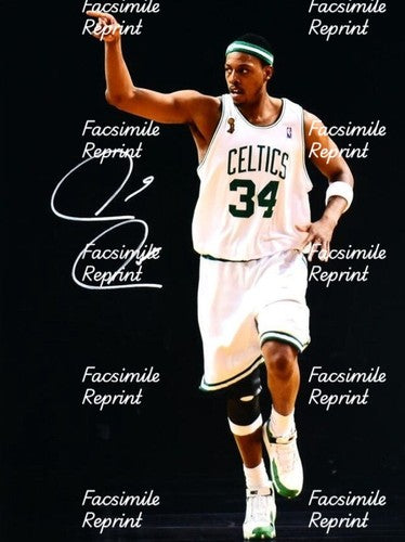 PAUL PIERCE BOSTON CELTICS AMERICAN BASKETBALL NBA SIGNED GLOSSY PHOTO 8"X11".#2