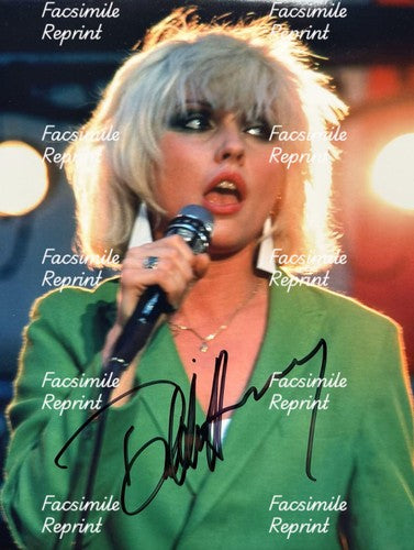 DEBBIE HARRY BLONDIE AMERICAN ROCK BAND FACSIMILE SIGNED PHOTO 8"X11". #2