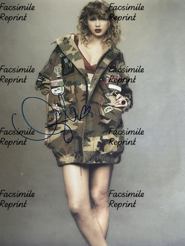 TAYLOR SWIFT AMERICAN SINGER SONG WRITER FACSIMILE SIGNED PHOTO 8"x11". #37