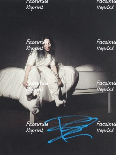 BILLIE EILISH AMERICAN SINGER SONGWRITER FACSIMILE SIGNED PHOTO 8"X11". #2