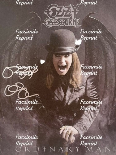 OZZY OSBOURNE ENGLISH SINGER SONGWRITER FACSIMILE SIGNED PHOTO 8"X11".#23