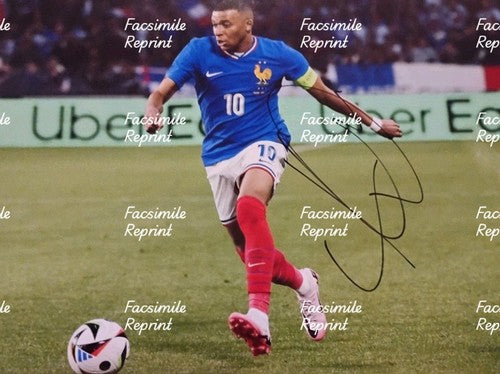KYLIAN MBAPPE FRANCE SOCCER FIFA 2026 FACSIMILE SIGNED GLOSSY PHOTO 8"X11". #4