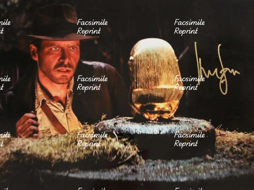 HARRISON FORD RAIDERS OF THE LOST ARC FACSIMILE REPRINT SIGNED PHOTO 8"X11".