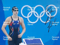 KATIE LEDECKY AMERICAN SWIMMER OLYMPICS FACSIMILE SIGNED GLOSSY PHOTO 8"X11".#4