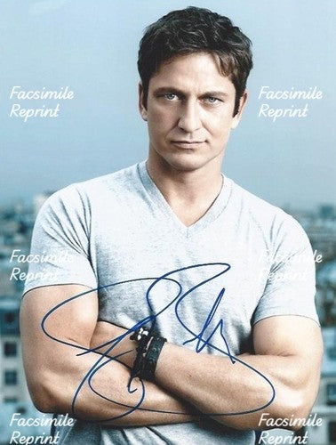 GERARD BUTLER SCOTISH ACTOR FACSIMILE SIGNED PHOTO 8"X11". #1