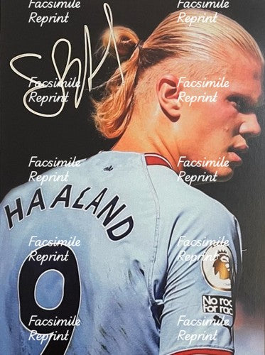 ERLING HAALAND NORWAY 2026 FIFA FOOTBALL FACSIMILE SIGNED PHOTO 8"X11".#4
