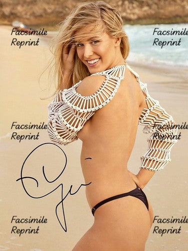 EUGENIE BOUCHARD FORMER TENNIS PLAYER CANADA FACSIMILE SIGNED PHOTO 8"X11".#3