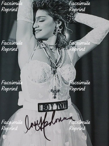 MADONNA SINGER & SONG WRITER REPRINT SIGNED PHOTO 8"X11". #7