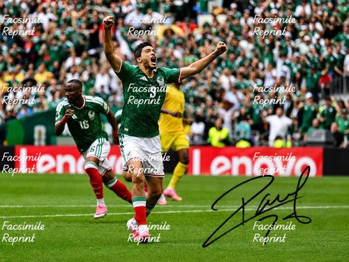 RAUL JIMENEZ MEXICO SOCCER FIFA 2026 FACSIMILE SIGNED GLOSSY PHOTO 8"X11". #2
