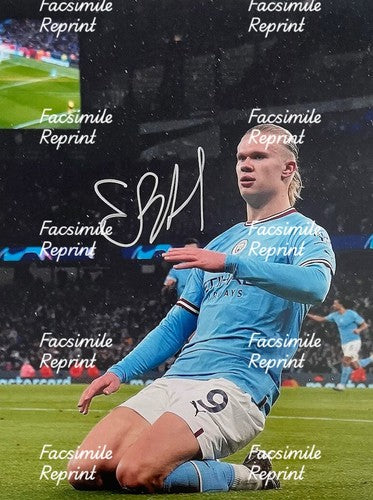 ERLING HAALAND NORWAY 2026 FIFA FOOTBALL /SOCCER FACSIMILE SIGNED PHOTO 8"X11".