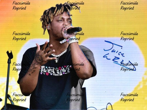JUICE WRLD AMERICAN RAPER SINGER FACSIMILE SIGNED PHOTO 8"x11". #2