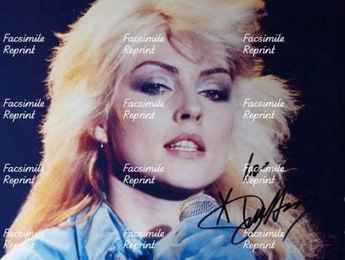 DEBBIE HARRY BLONDIE AMERICAN ROCK BAND FACSIMILE SIGNED PHOTO 8"X11". #1