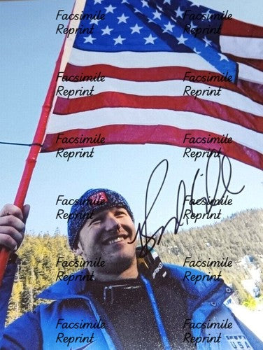 BODE MILLER AMERICAN ALPINE SKI RACER FACSIMILE SIGNED REPRINT PHOTO 8"X11".#3