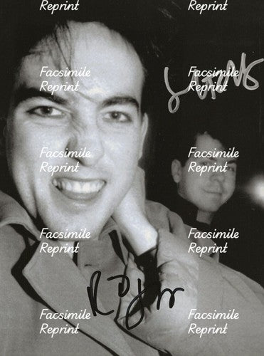 LOL TOLHURST & ROBERT SMITH THE CURE BAND FACSIMILE DUAL SIGNED PHOTO 8"X11".#4